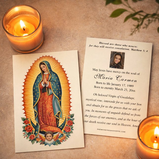 Religious Virgin Mary Guadalupe Catholic Funeral (Criador carregado)