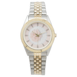 RELÓGIO ダイヤモンド牡丹 パステルピンク 腕時計