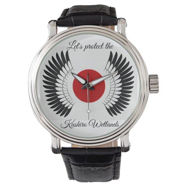 Relógio 釧路湿原を守ろう! チャリティ・メンズウォッチ（Charity Watch） (Frente)