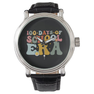 Relógio 100 Dias De Era Escolar Groovy Professor Crianças