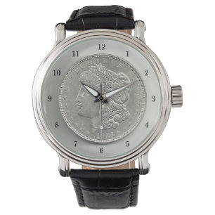 Relógio 1921 Morgan Silver Dollar Watch