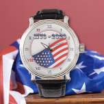 Relógio 250 Years USA Freedom 1776-2026 Patriotic<br><div class="desc">This 250 Years USA Freedom 1776–2026 patriotic watch commemorates 250 years of American independence. Created for the Semiquincentennial, it honors the 250th anniversary of the Declaration of Independence in 2026. The bold American flag design paired with 1776-2026 highlights the enduring spirit of liberty since 1776. A meaningful accessory for July 4th...</div>