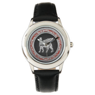Relógio [400] Bull voada Babylonian [prata] [3D]