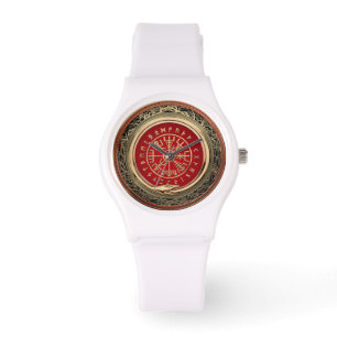 Relógio [400] Compasso Runic mágico Dourado de Vegvisir -