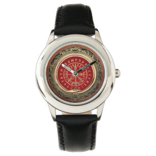 Relógio [400] Compasso Runic mágico Dourado de Vegvisir -