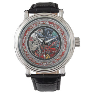 Relógio [400] Tesouros celtas - três cães na prata