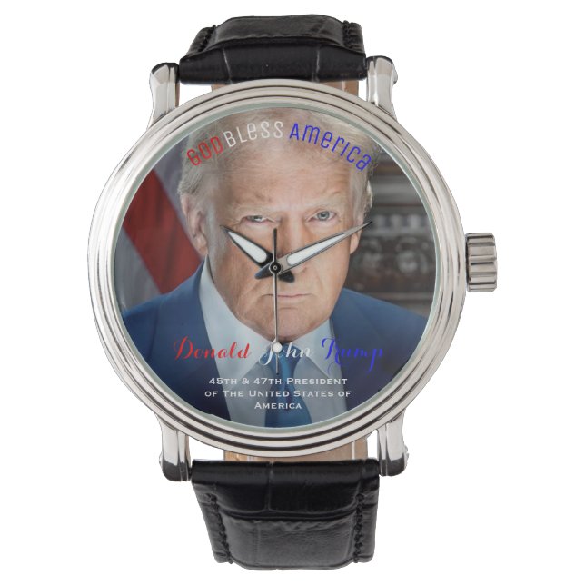 Relógio 45º e 47º Presidente dos EUA Donald Trump (Frente)