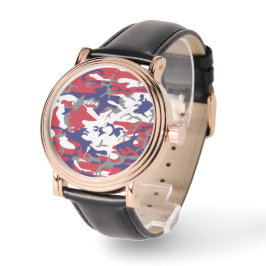 Relógio 4th of July, Independence day, Camouflage Gray