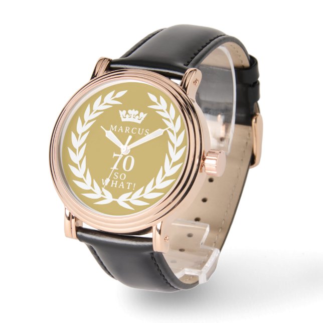 Relógio 70 Então, que engraçado Laurel Wreath Crown 70 Ani (Ângulo)