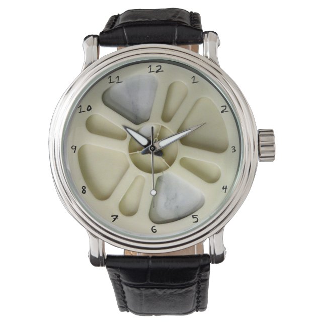 Relógio 7" de rolo para rolo com números (Frente)