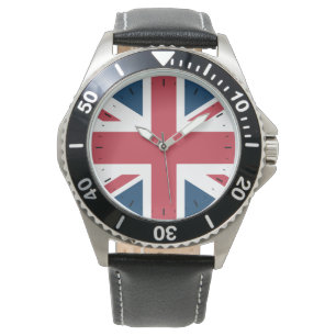 Relógio A bandeira britânica Union Jack