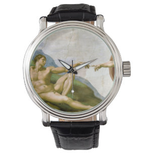 Relógio A Criação de Adão por Michelangelo