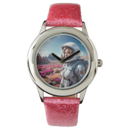 Relógio A garota espacial explora o planeta |