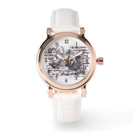 Relógio A garota lendo um livro