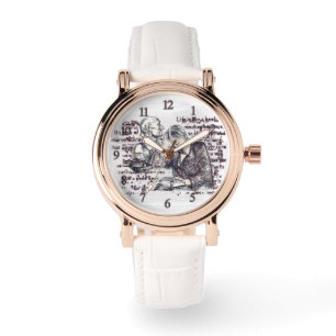 Relógio A garota lendo um livro