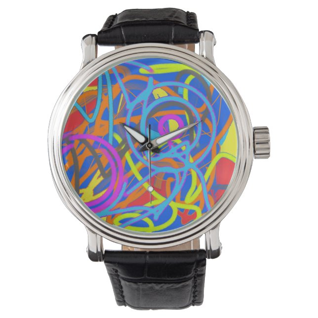 Relógio A Loja de Tinta Wacky para Baixo (Frente)