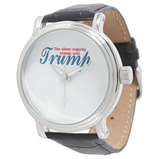 Relógio A maioria silenciosa está com Trump