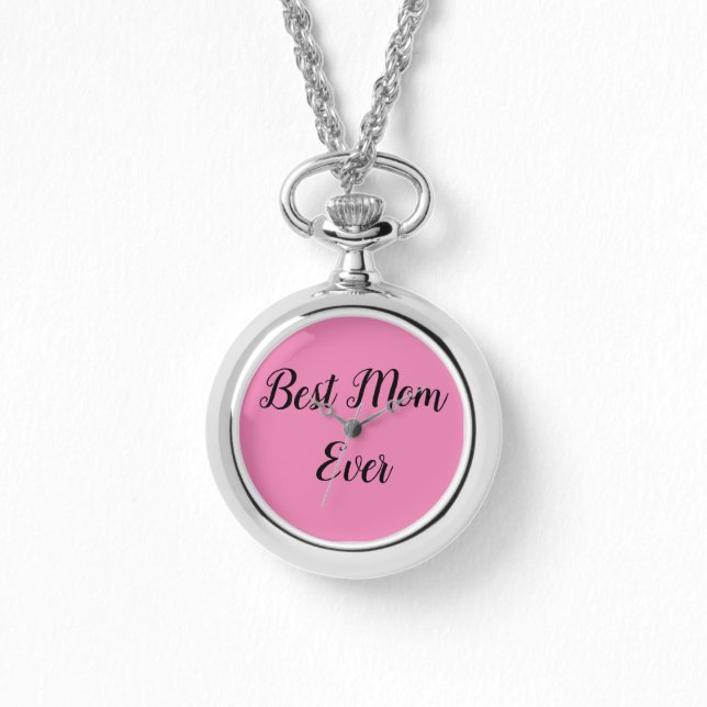 Relógio A melhor mãe sempre escreve rosa (Frente)