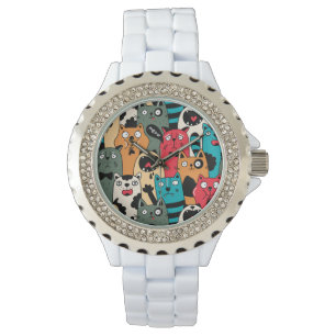 Relógio A multidão de gatos