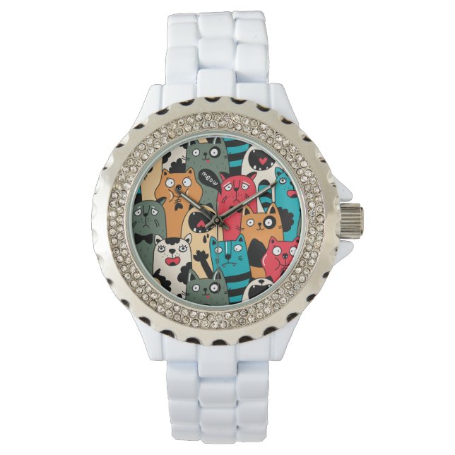 Relógio A multidão de gatos (Frente)