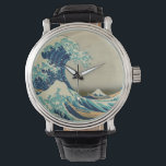 Relógio A onda do Excelente de Kanagawa<br><div class="desc">A onda de Excelentes de Kanagawa. A Onda de Excelente de Kanagawa (神 奈 沖 浪 裏 Kanagawa-oki nami ura?, "No poço de uma onda de Kanagawa"/"Sob a onda de Kanagawa"), também conhecida como A Onda de Excelente ou simplesmente A Onda, é um impressão de bloco de madeira do artista...</div>