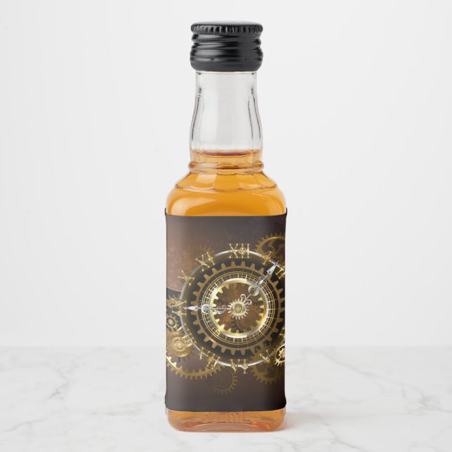 Relógio a vapor com engrenagens antigas (Frente)