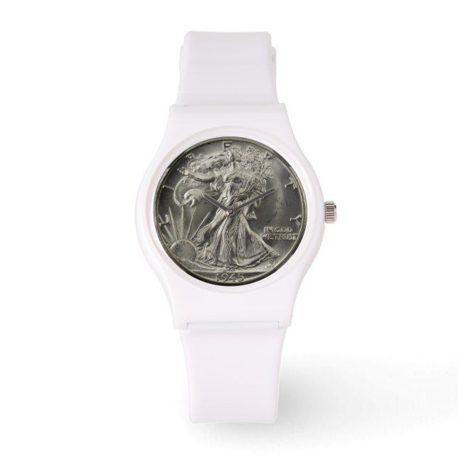 Relógio A Walking Liberty com metade do dólar Watch (Frente)