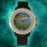 Relógio A Yelapa View 0828<br><div class="desc">Ao pintar "A Yelapa View 0828" Collection Women's Rhinestone Watch brilha com um rosto personalizável, você vai adorar olhar para seu relógio por enquanto. Personalize na página do produto ou clique no botão "Personalizar" para obter mais opções de design. Projetado criado da minha pintura "A Yelapa View 0828", capturando a...</div>