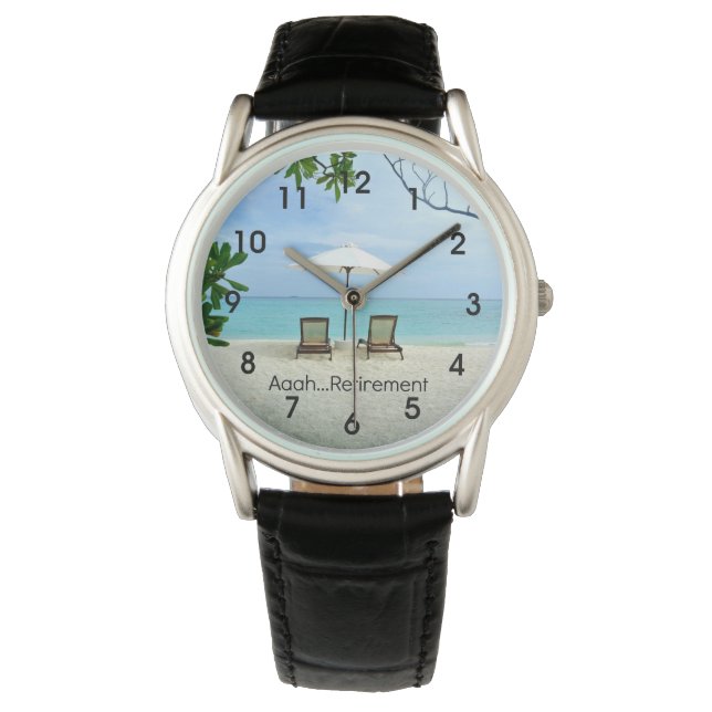 Relógio Aaah... aposentadoria (Frente)