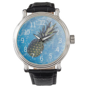 Relógio Abacaxi Tropical Elegante   Observatório masculino