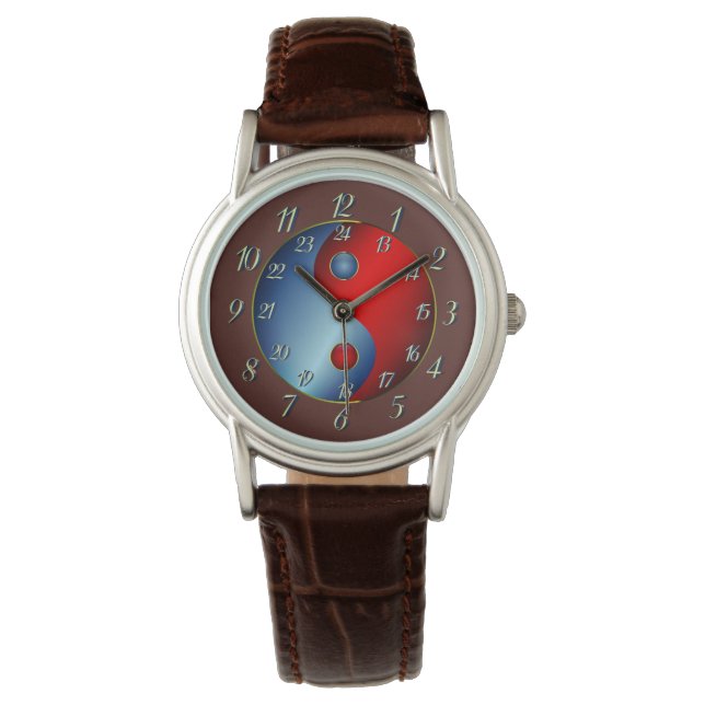 Relógio Abaixo a Terra - Brown Yen Yang Watch (Frente)