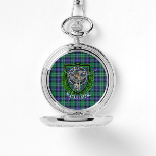 Relógio Abercrombie Scottish Clan Tartan & Crest