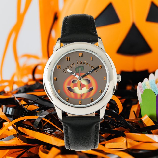 Relógio Abobrinha de Halloween ou Travessura (Criador carregado)