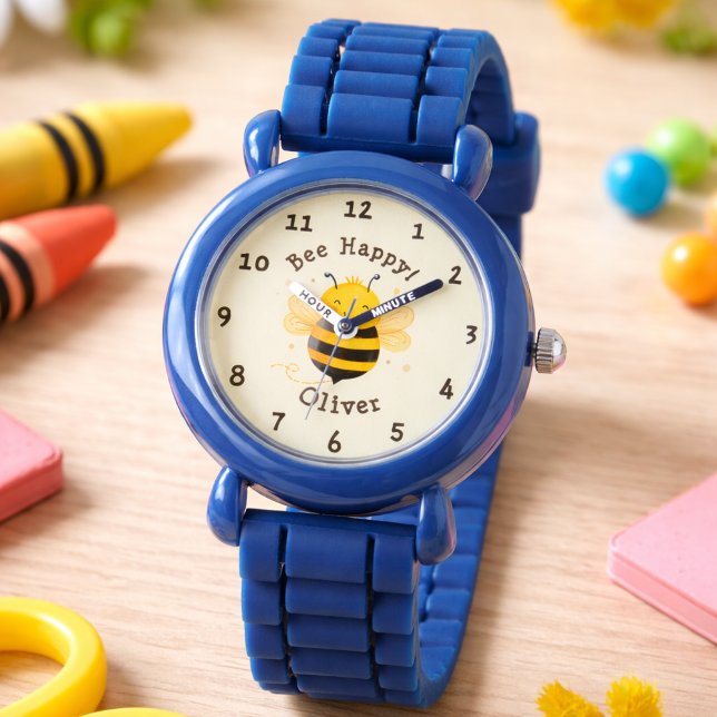 Relógio Aborígene Bumblebee Gordinho "Abe Feliz"  (Criador carregado)