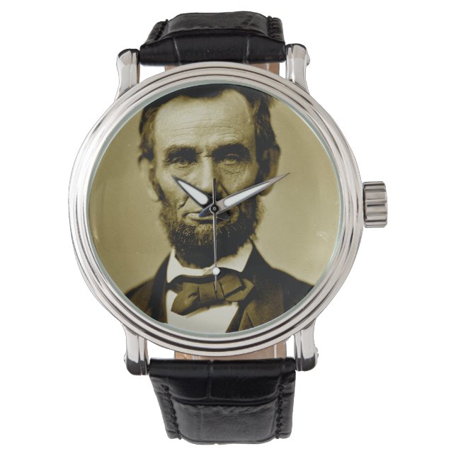Relógio Abraham Lincoln 16º Presidente dos EUA (Frente)
