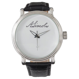 Relógio Abraham Lincoln Signature Watch Wristwatch v2
