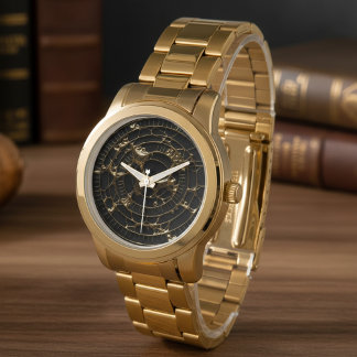 Relógio Abstract Obsidian Watch Dial