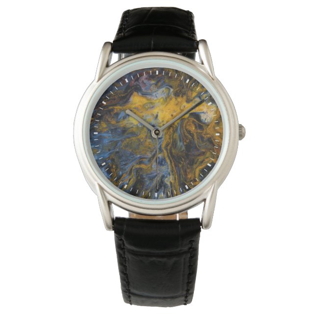 Relógio Abstrato fechar Pietersite (Frente)