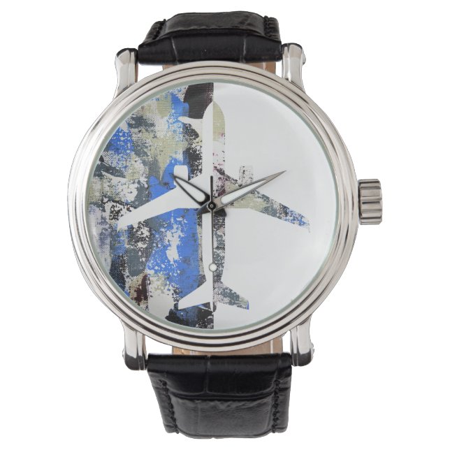 Relógio Abstrato voador por Michael Moffa (Frente)