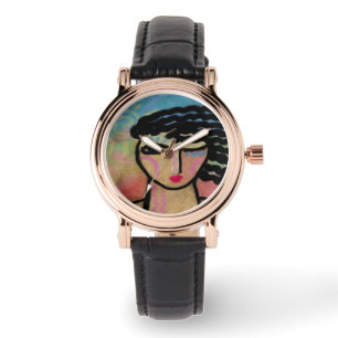 Relógio Abstrato Woman Wearable Art