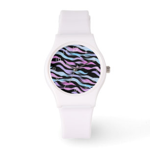 Relógio Abstrato Zebra Stripe Watch