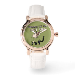 Relógio Acertando a árvore não é engraçado para mim.