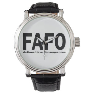 Relógio Ações FAFO têm Consequências