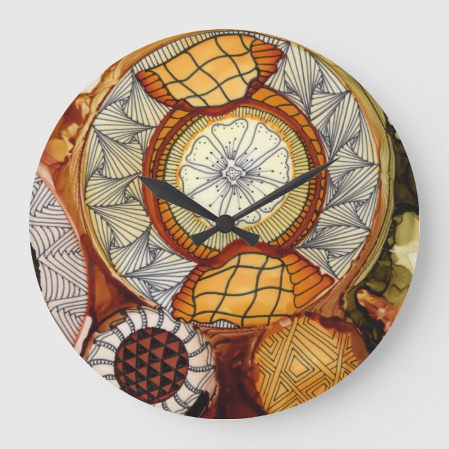 Relógio Acrílico Redondo de Máquina do Tempo (Frente)