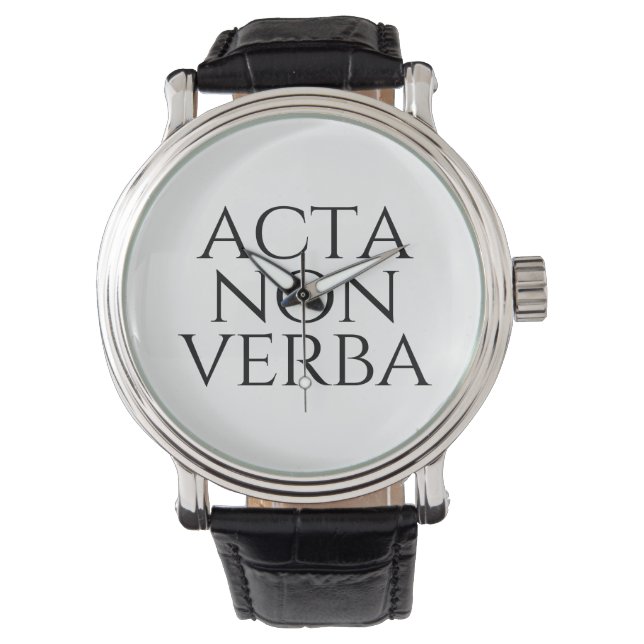 Relógio Acta Non Verba (Frente)
