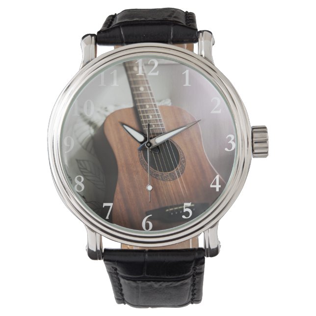 Relógio Acústica Guitarra Watch (Frente)