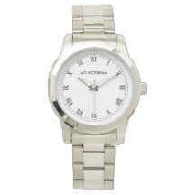 Ad Victoriam Roman Numeral Silver Watch
