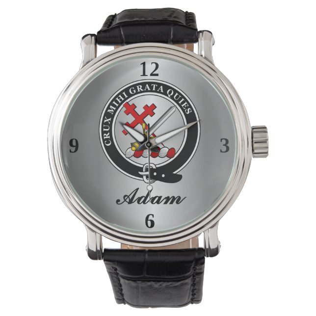 Relógio Adam Clan Crachá Personalizado (Frente)