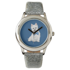 Relógio Adorável West Highland White Terrier Glitter Watch