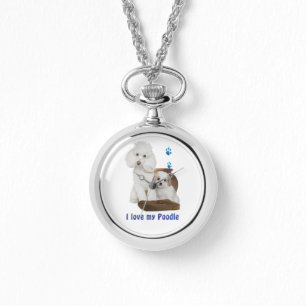 Relógio Adoro o meu Poodle Watch